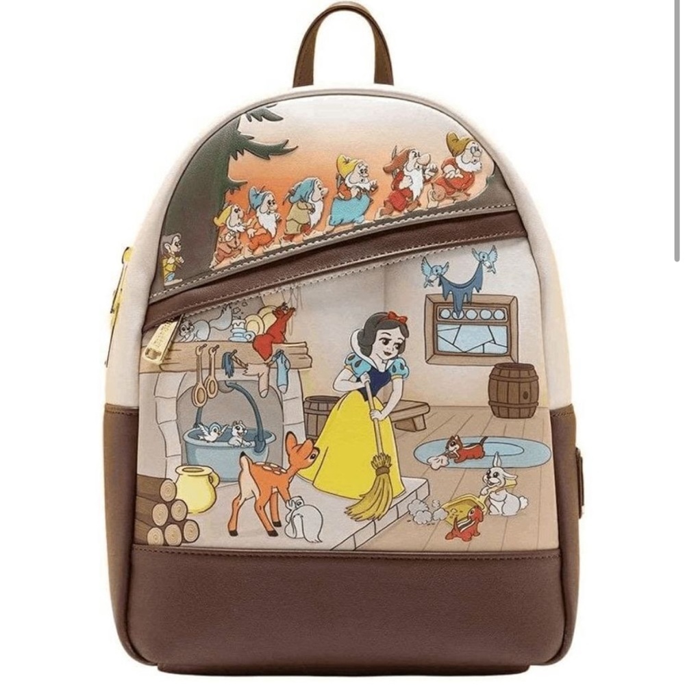 Loungefly Disney Brown Backpack Snow White Princess